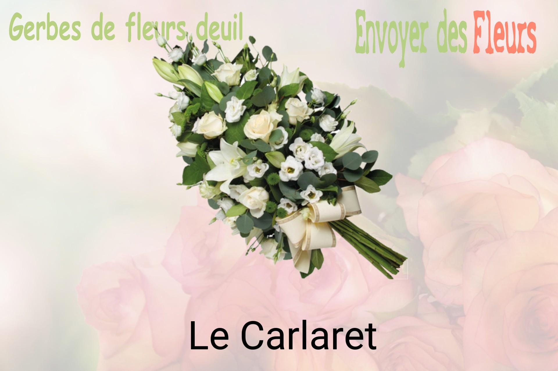 Gerbe de fleurs de deuil livrée à Le Carlaret